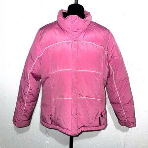 Y2K Weather Vane Pink Puffer Jacket Size Medium